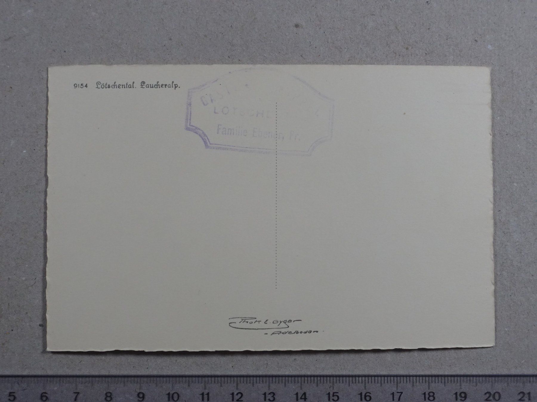 Cartoline postali: Lötschental, Laucheralp – Usato da Lenzburg venduto da fh1 1