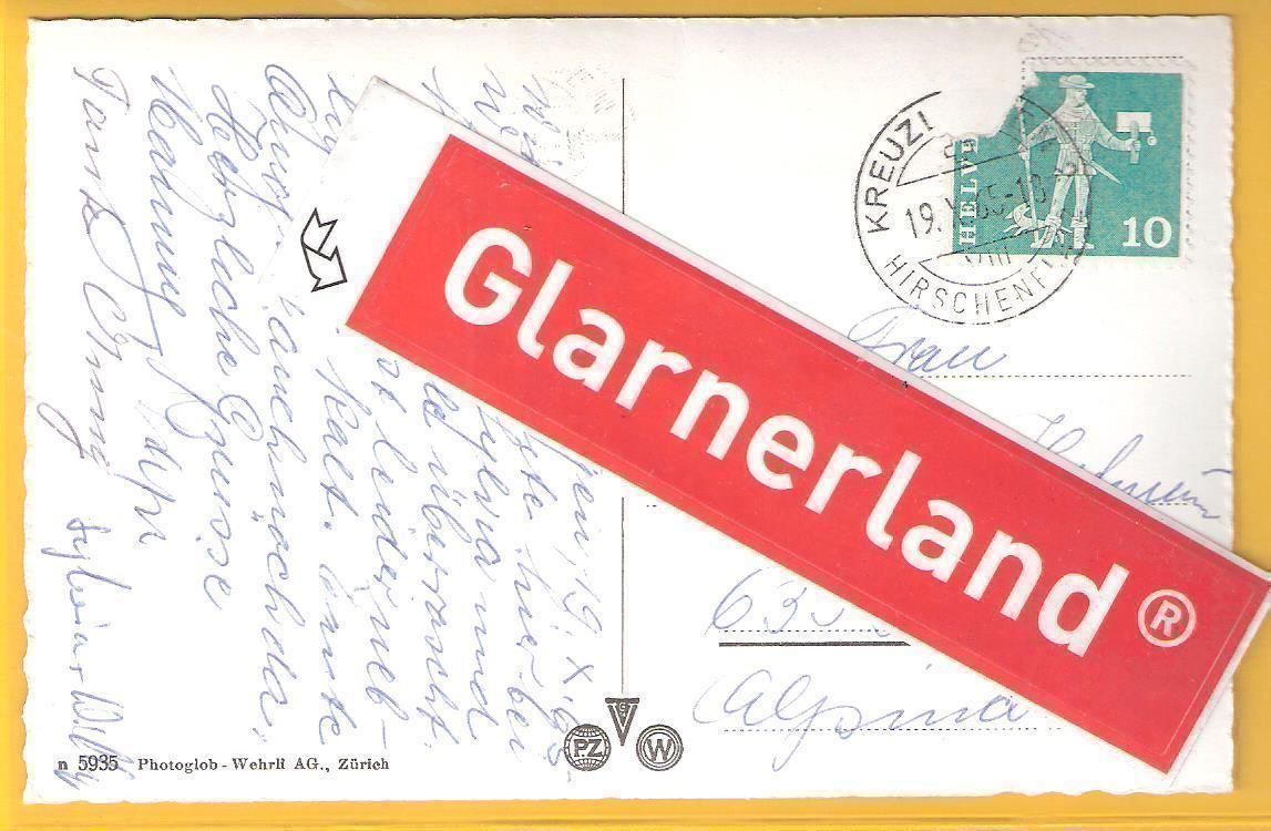 Cartoline postali: 19.X.65 Luftbild Kreuzlingen Dorf+Kirche – Usato da Zürich venduto da Hagliweg 2