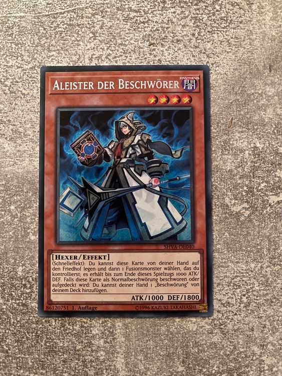 Secret Rare Individual Yu-Gi-Oh! Trading Cards Yu-Gi-Oh! Aleister The  Invoker - Secret Rare SHVA-EN040 Card (Near Mint/Mint Condition) Yu-Gi-Oh  Aleister The Invoker