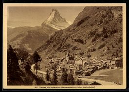 Zermatt, Gesamtansicht mit Matterhorn, M