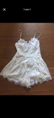 Jumpsuit weiss spitze