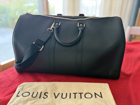 Louis Vuitton Keepall 45 Schwarz Epi