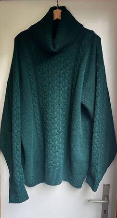 Grüner Kaschmirpullover