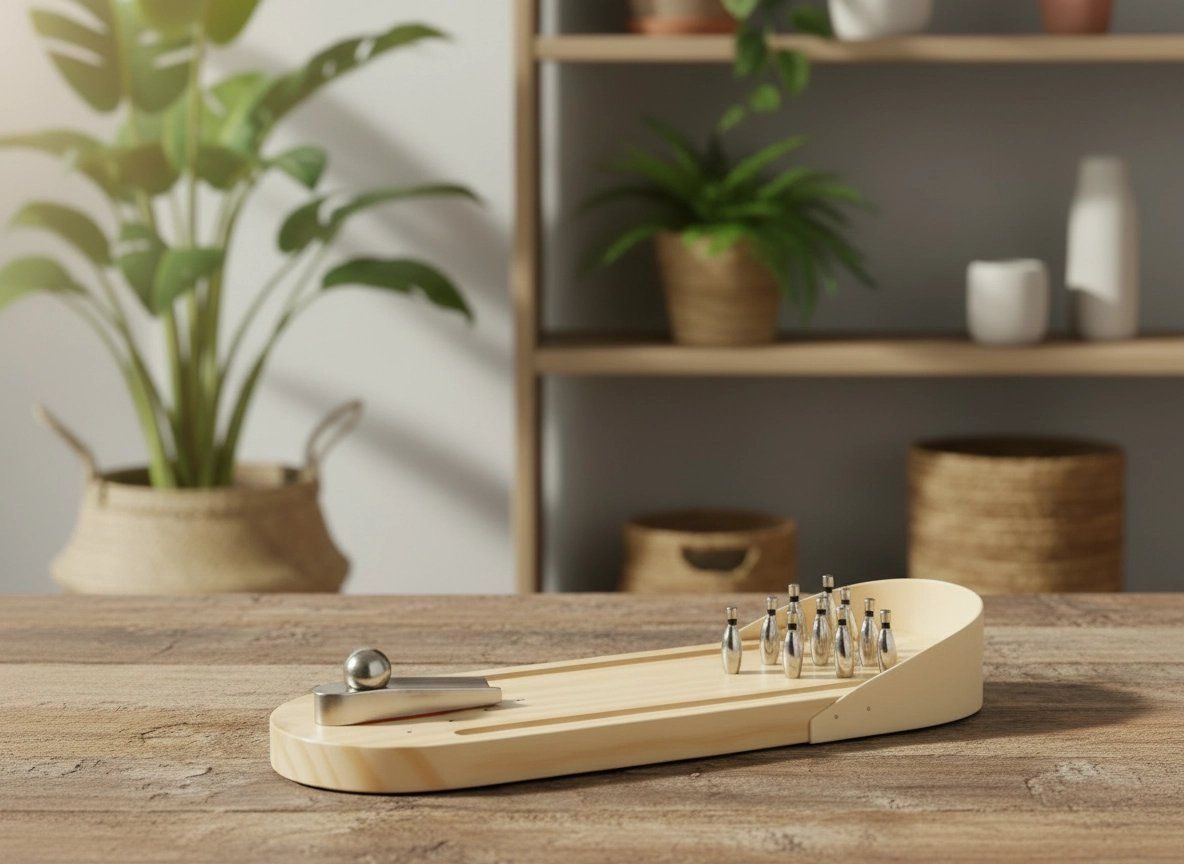 Giochi: Mini Bowling de table en bois / NEUF – Nuovo e nell'imballaggio originale da Meyrin venduto da ChiaraMania 1