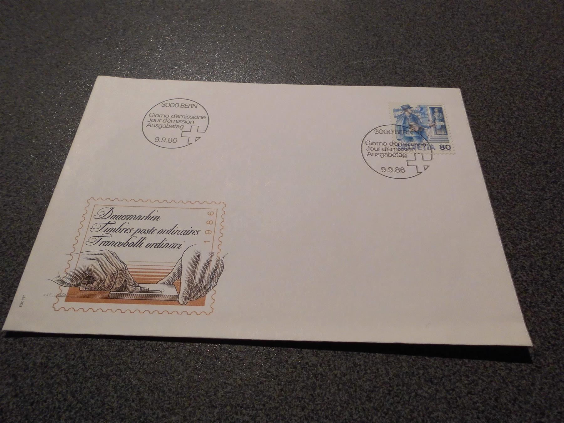 Tous les timbres: Dauermarken 09.09.86, Fr. 0.80 – D'occasion à Zürich par abraxas1291