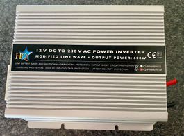 KURZAUKTION! HQ 12V DC TO 230V AC Power Inverter