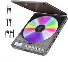 Tragbarer CD-Player mit Bluetooth & Kopfhörer (Akku)