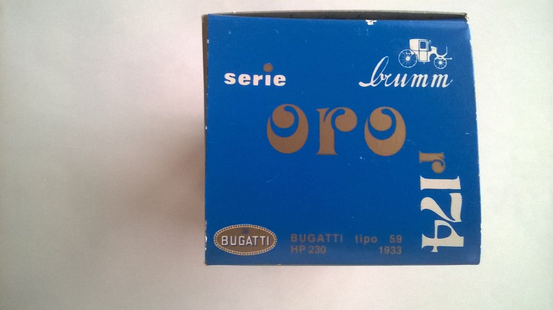 Brumm Modellini d'auto: Brumm série ORO N 174 Bugatti type 59 – Nuovo e nell'imballaggio originale da Fontainemelon venduto da cathare67 2
