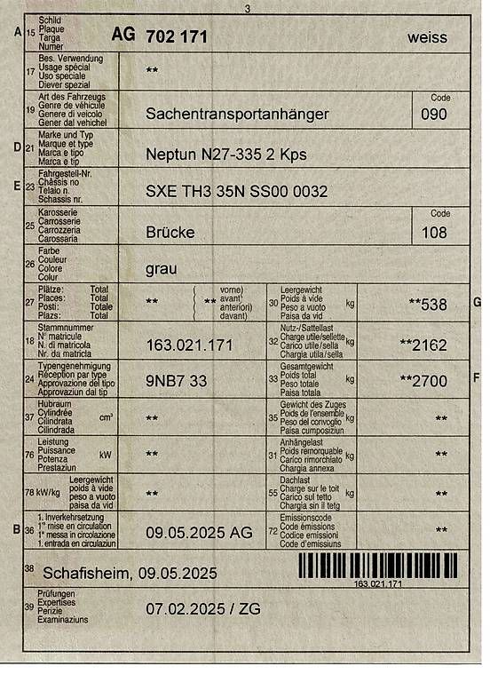 Rimorchi: Anhänger – Nuovo e nell'imballaggio originale da Dürrenäsch venduto da dhd 4