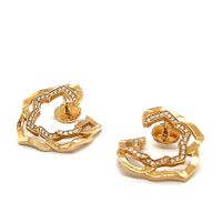 PIAGET OHRSCHMUCK "ROSE" MIT DIAMANTEN IN 750 ROSÉGOLD