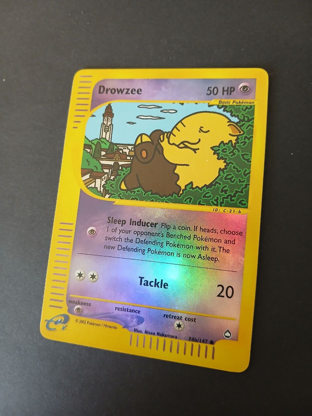 Pokémon Sammelbilder & Trading cards: Pokémon Drowzee 74/147 Reverse Holo Aquapolis 2002  – Gebraucht aus Taverne von damigiano 1