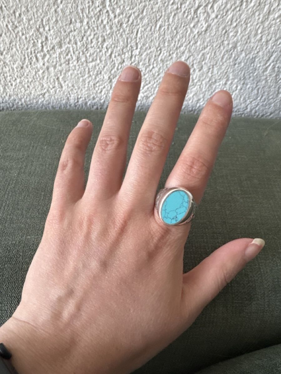 Thomas Sabo Anelli: Thomas Sabo Herren Ring Silber 925 Türkis Stein Grösse 60 – Usato da Worblaufen venduto da Tamarisanja 2