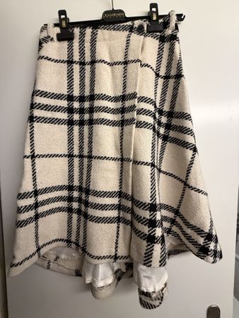 Burberry Rock mit Innenkleid Gr. XS-S crème guter Zustand