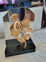 Vergoldete Rose Dekoration Kunst Pokal Rarität
