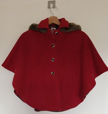 Original Lanz Salzburg Umhang Mantel Poncho 104 100% Wolle