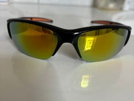Coole Sonnenbrille Sportbrille mit Orange Akzenten