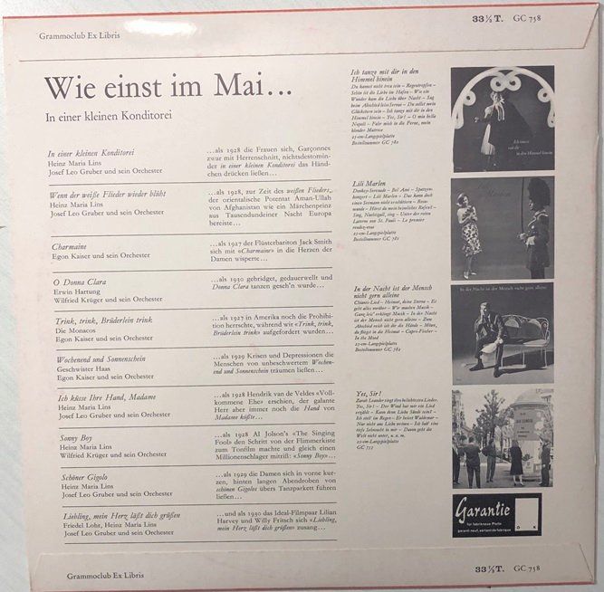Schallplatten: In einer kleinen Konditorei (10'' LP, 1962) – Gebraucht aus Grüningen von azulmarron 1