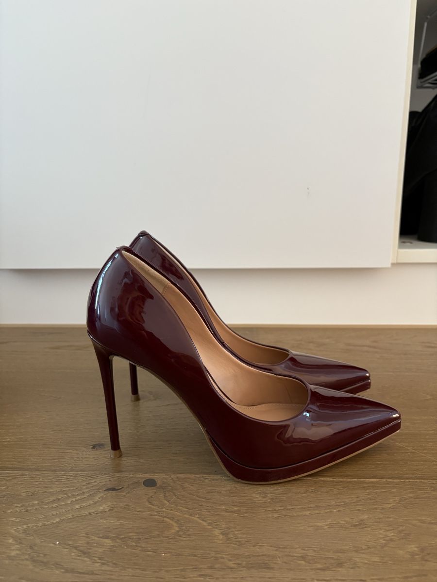 Steve Madden Scarpe da donna: Steve Madden Pumps, Gr. 38, Bordeauxrot, Lackleder – Nuovo (secondo la descrizione) da Eschenbach LU venduto da ann_928v