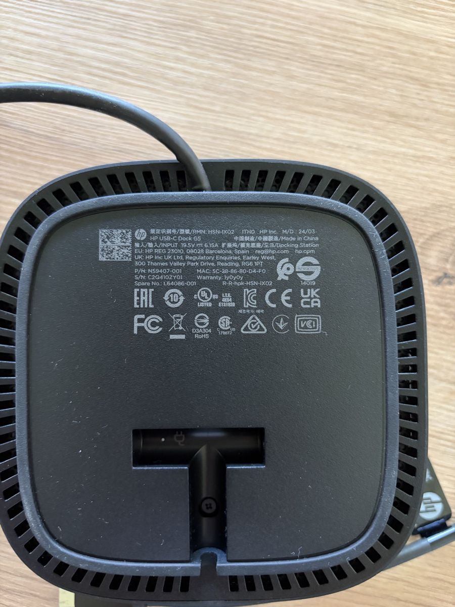 Hewlett Packard Dockingstation: Station d'accueil USB-C HP G5 – Neu (gemäss Beschreibung) aus Lentigny von mar_r5fn 1