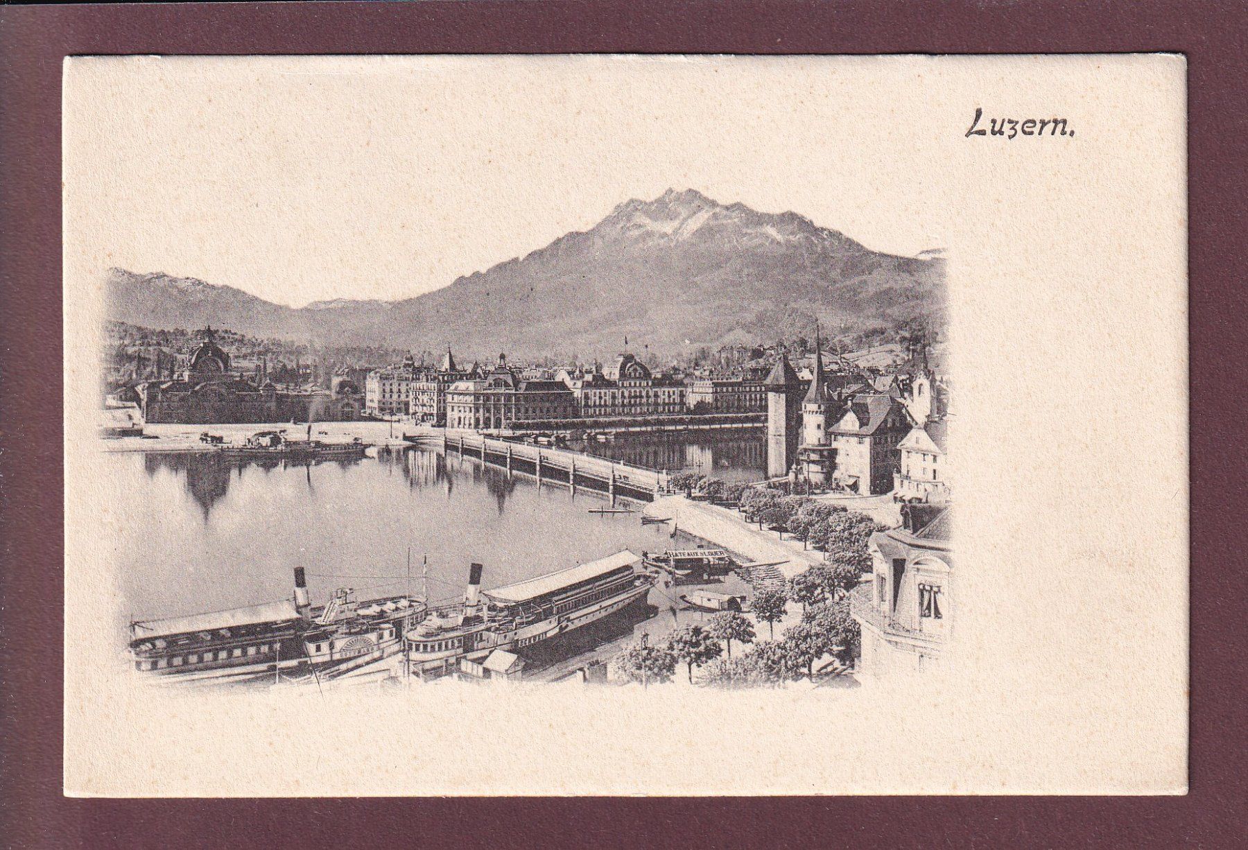 Ansichtskarten: LUZERN - Schiffe – Gebraucht aus Pully von nicecards