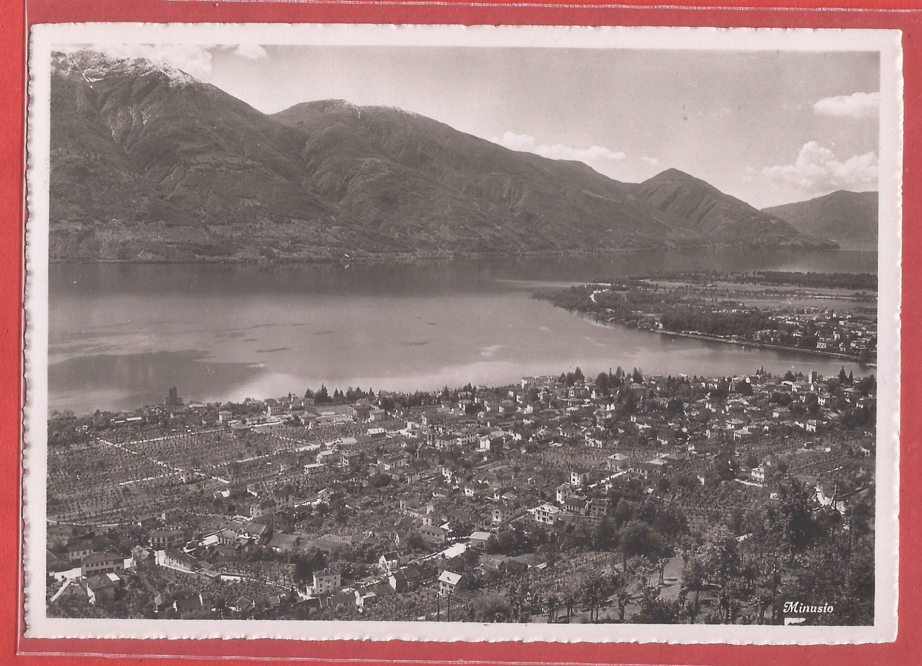 Ansichtskarten: Minusio bei Locarno - ca. 1940 – Gebraucht aus Fislisbach von Porano