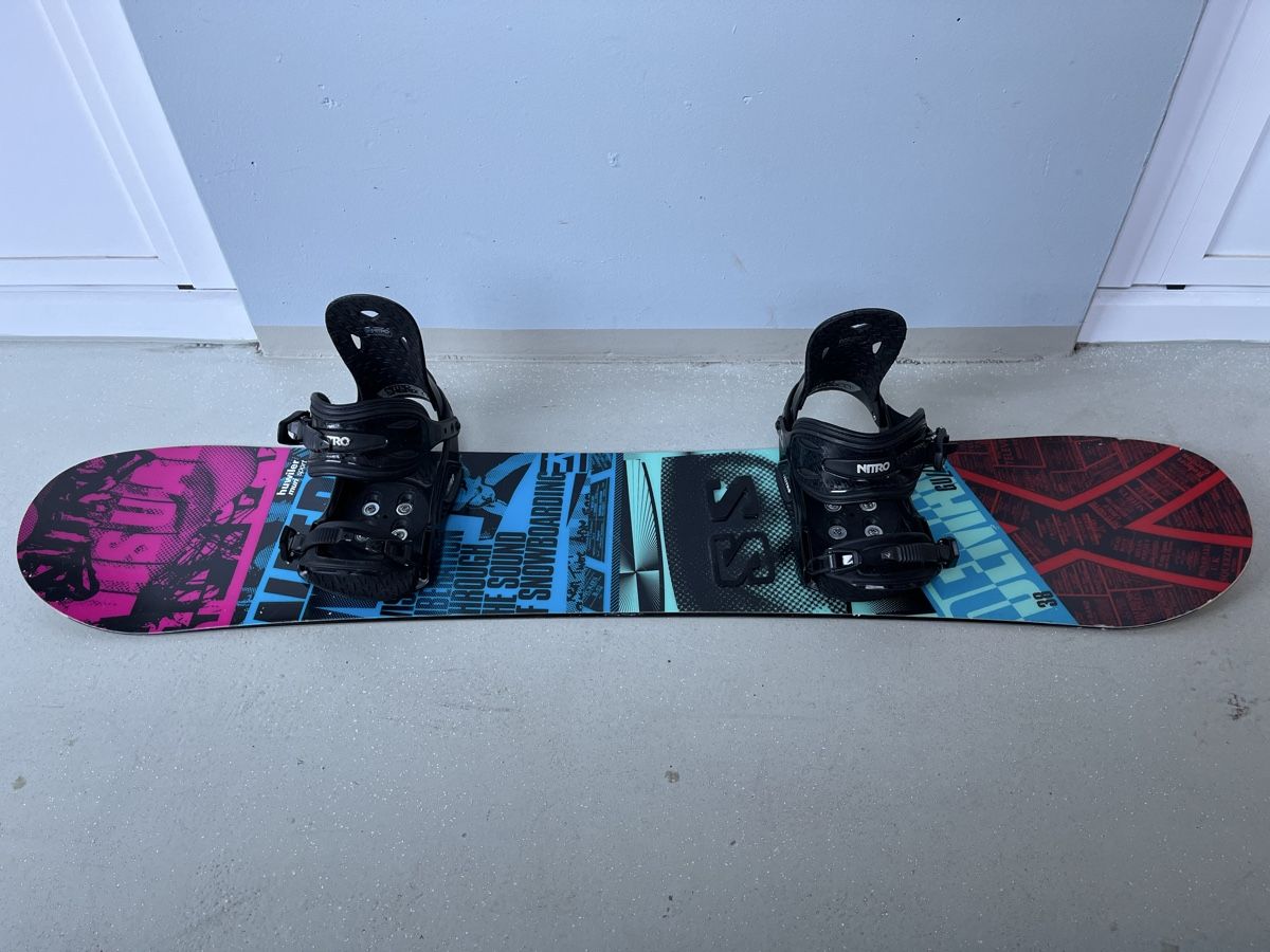 Board: Nitro Snowboard 138cm inkl. Snowboardbindung  – Usato da Horgen venduto da pupcia01 3