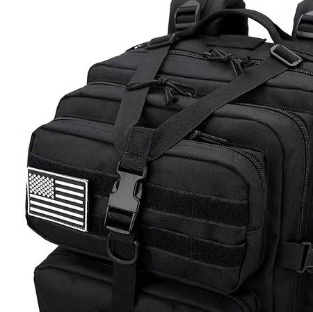 Tactical Backpack, Black, 50L