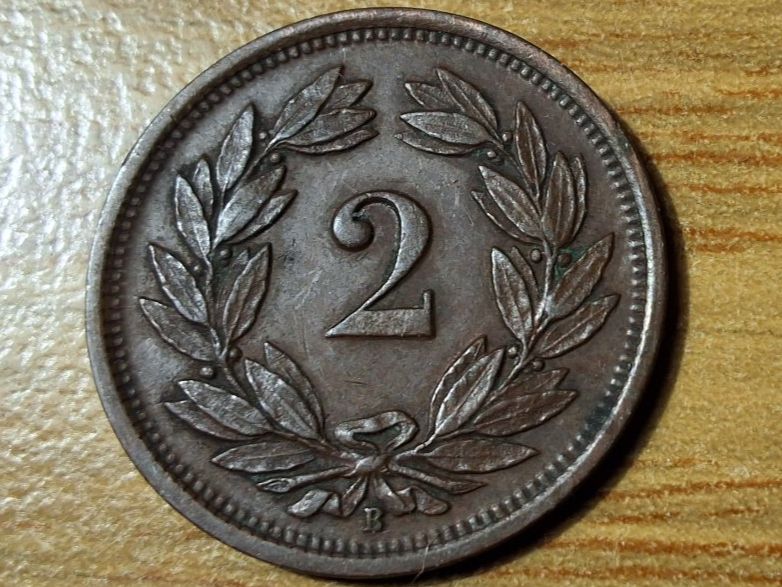 Tutti le monete: 2 Rappen 1927 - Selten! – Usato da Münchenstein venduto da purbach1 9