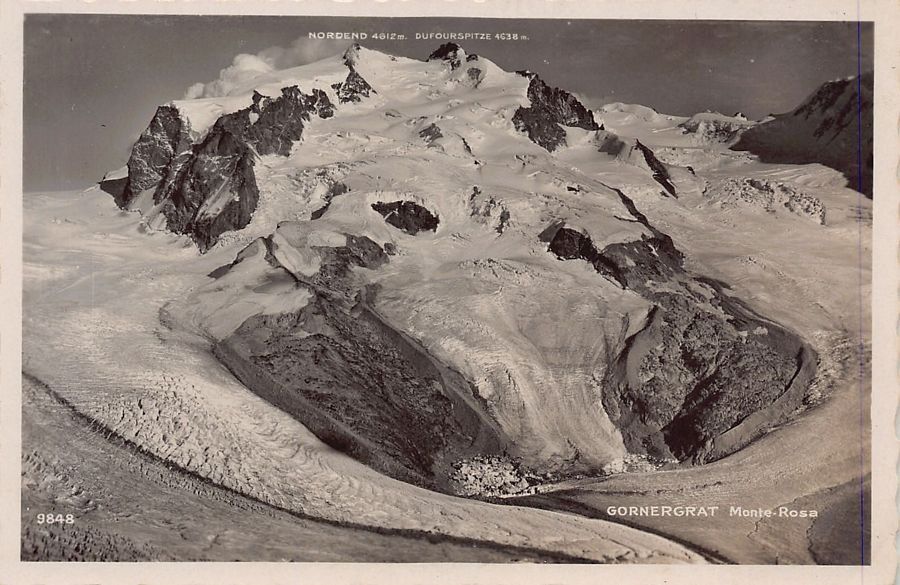 Cartoline postali: ALPIN: Gornergrat, Monte Rosa, mit Stempel – Usato da Frauenfeld venduto da POML