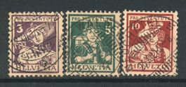 1916, Pro Juventute, ohne Falz, gestempelt