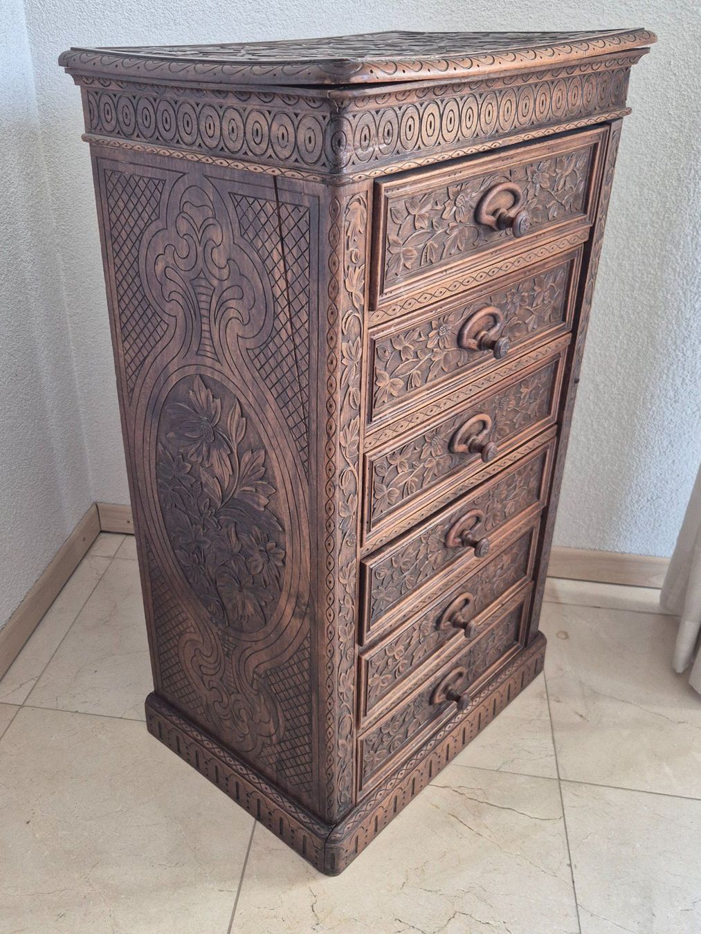 Cassettiere: Commode d'époque Victorienne - 6 tiroirs – Usato da Bogis-Bossey venduto da VNT-GE.ch 7