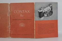 Anleitung CONTAX IIa (Instructions pour l'emplois)