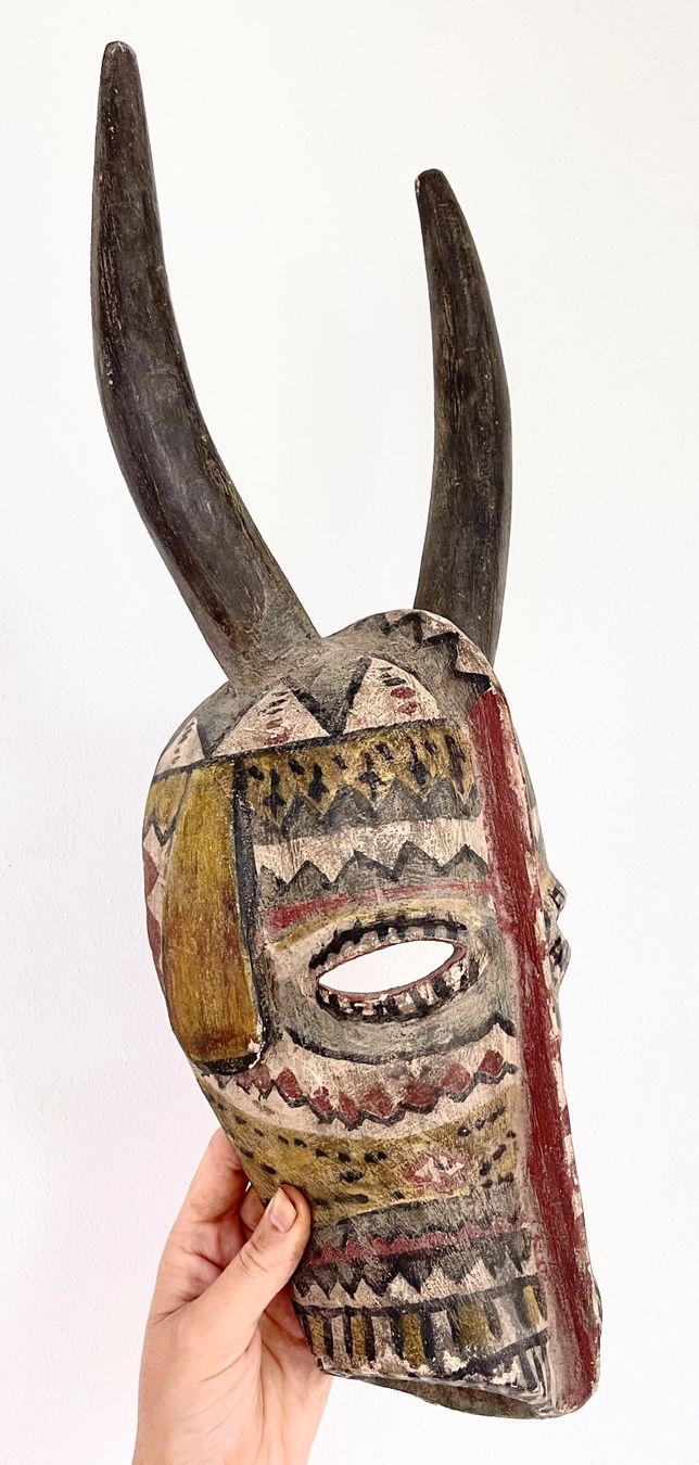 Skulpturen & Statuen: Rarität wunderschöne alte Maske der Bwa Burkina Faso 50 cm – Defekt aus Rüthi (Rheintal) von Kunsthaus777 7