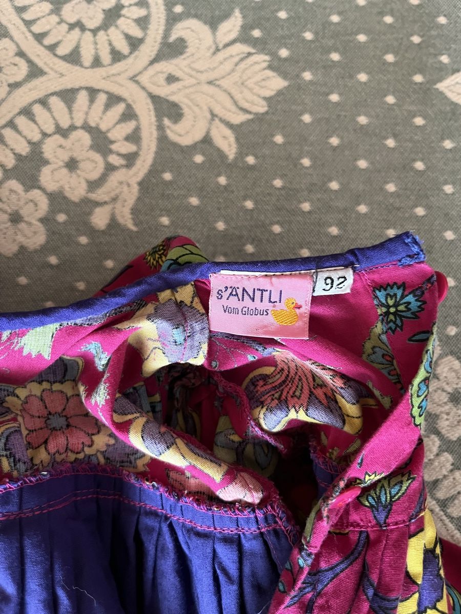 Globus Vestiti & Gonne: warmes Mädchen-Kleid Langarm-Röckli  Blumenmuster Gr. 92 – Usato da Arboldswil venduto da Sonnenelfe 3