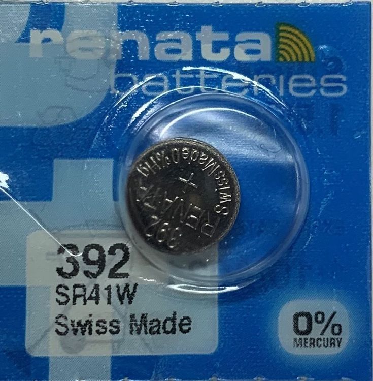 Renata 392 SR41W - Batterie Per Orologio All'ossido D'argento, Confezione Da 2