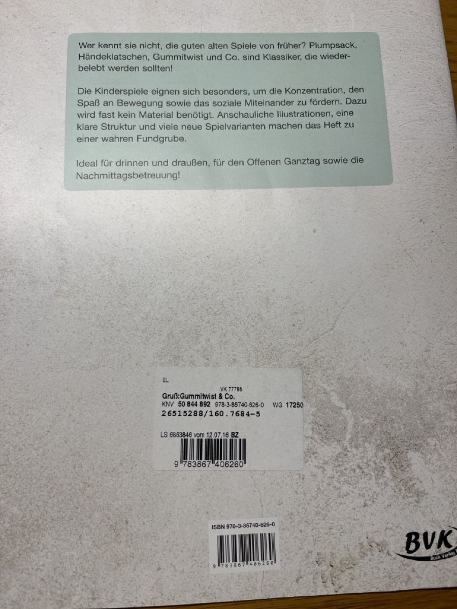 Libri: Lehrmittel Gummitwist & co  – Usato da Andelfingen venduto da estark 1