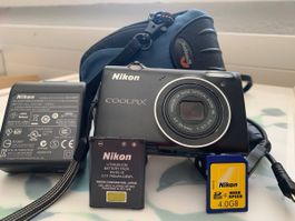 Nikon Coolpix S5100 Schwarz – Wie neu & Komplettset (Y2K Vin