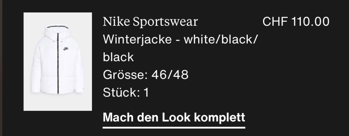 Nike Vestes: Winterjacke Nike white XL – Neuf (Voir description) à Oftringen par tola19 3