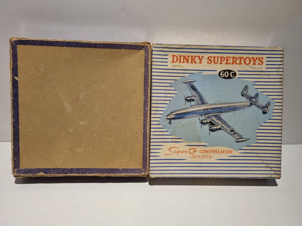 Dinky Toys Avion Super G Constellation Lockheed – Air France, 1/200, Boîte D'origine