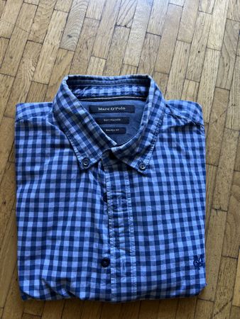 Marc O'Polo Hemd, blau-weiss kariert, Gr. M, Top Zustand!