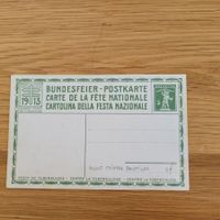 Carte Fête National Bundesfeier Karte 1913
