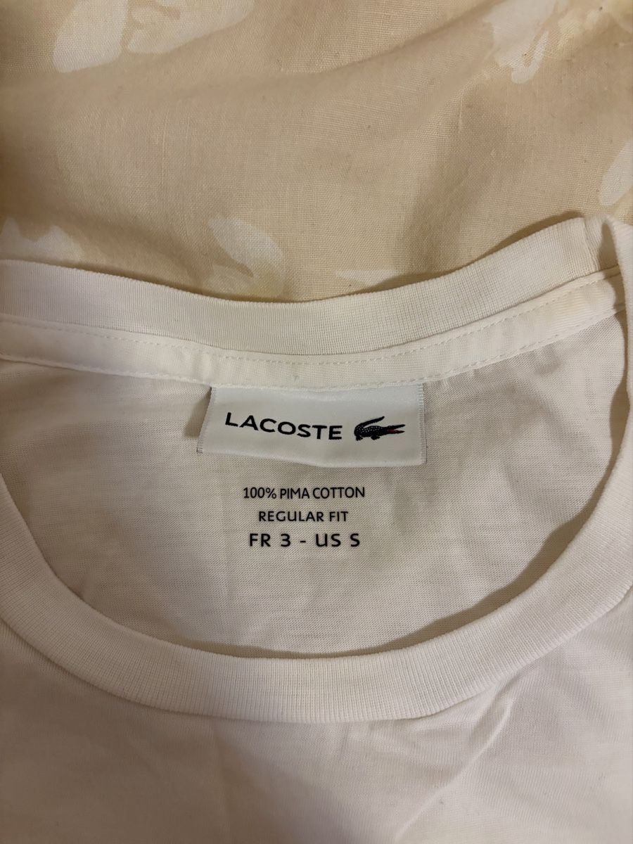 Lacoste T-shirts: Lacoste white T-shirt – D'occasion à Chambésy par tiffwears7 2