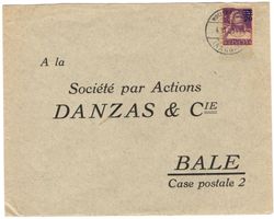 Perfin G.M/&Co auf Beleg von WOHLEN nach BASEL