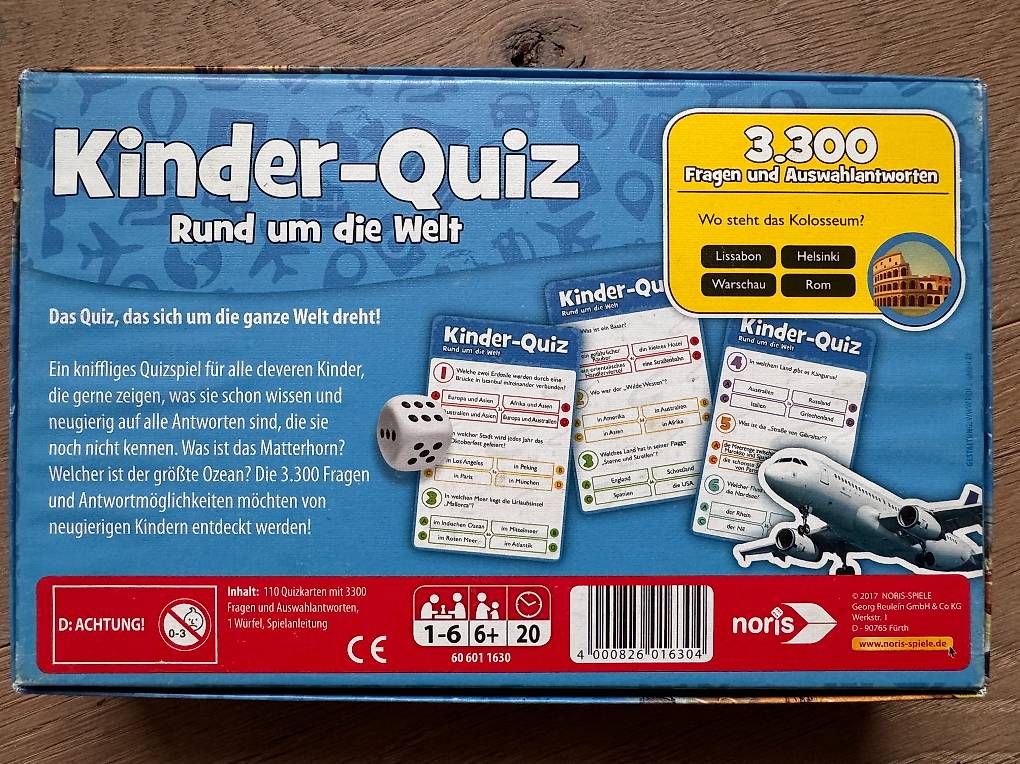 Spiele: Spiel: Kinder-Quiz ab 6 Jahren – Gebraucht aus Merenschwand von np78 3