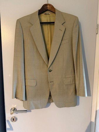 Canali Sakko, Top Zustand, Beige grün, Grösse 48, Herrenmode