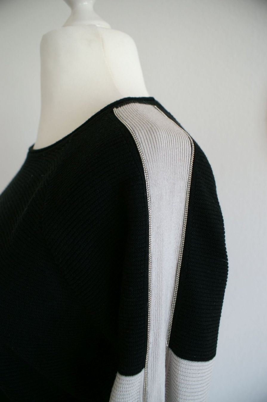 Monari Maglioni & Felpe: Pullover mit Silberdetails von monari, Gr. 36, schwarz/stein – Usato da Grüt (Gossau ZH) venduto da o-nyx 3