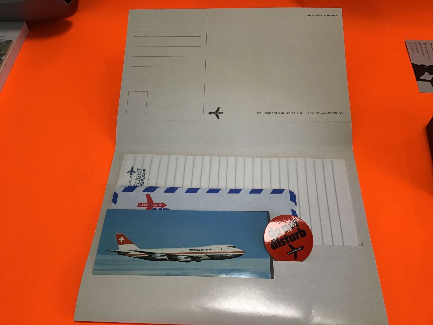 Swissair Kit di modellismo & Modellini statici: Swissair Postkarten/SCHREIBSETSet  1972 – Nuovo (secondo la descrizione) da Männedorf venduto da Modelle-aller-Art 1