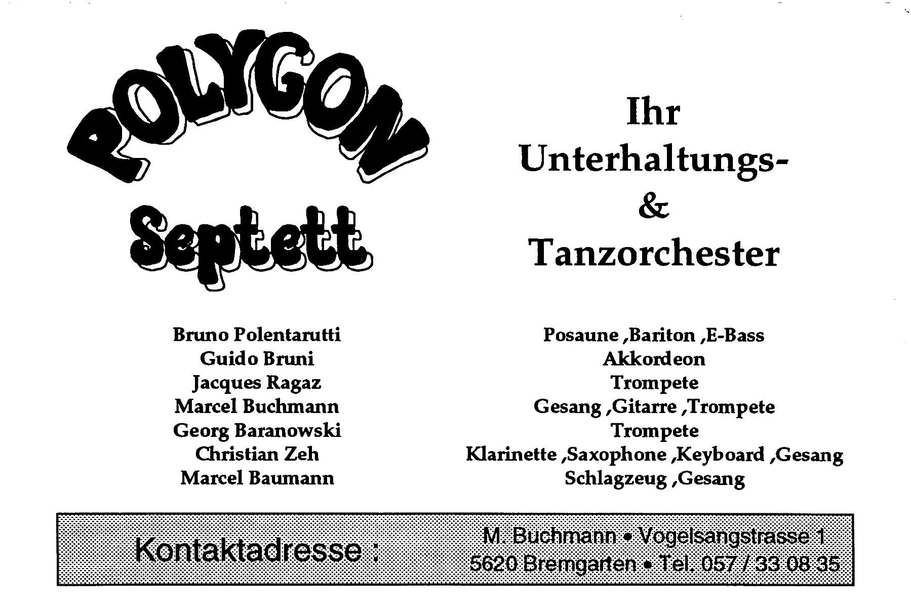 Cartoline postali: Bremgarten, Polygon Septett – Usato da Ottikon b.Kemptth. venduto da Neptun1974 1