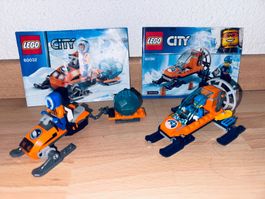 Lego City Arktis 60032 Schneemobil und 60190 Eisgleiter