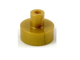 LEGO - 50x Pearl Gold Round 1x1 with Bar  - 20482 - NEW